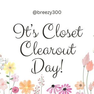 It's Closet Clearout Day! $4.99 SHIPPING when I drop the price on an item you ❤️